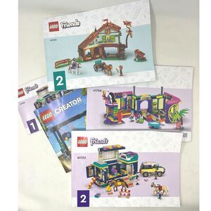 LEGO Manual Instructions Booklet Book Lot ~ Lego Friends & Creator